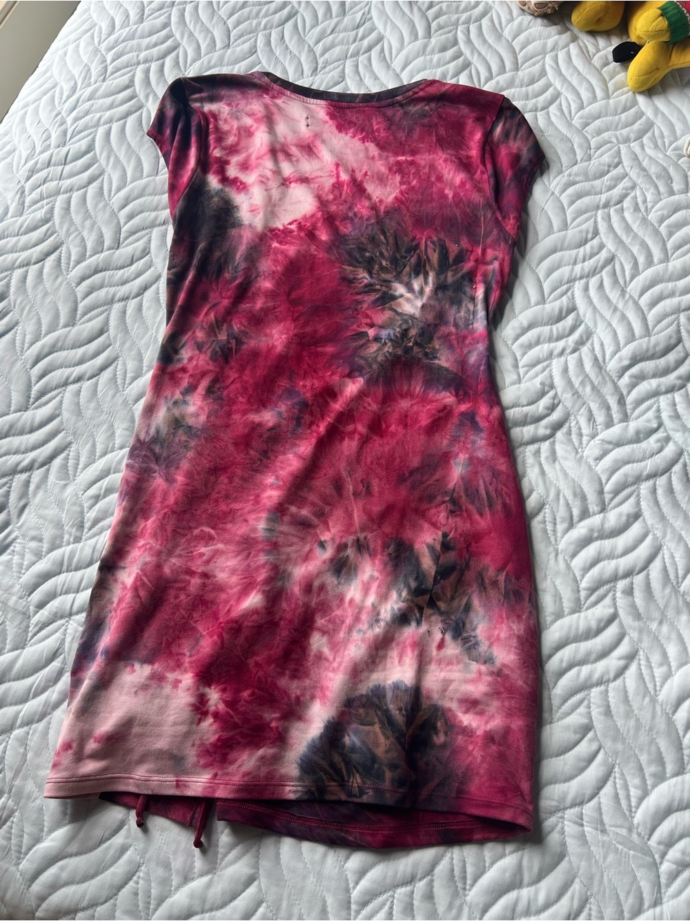 Urban Outfitters Front Cinch Tie-Dye Dress Size M - Picture 2 of 3
